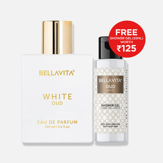 【Bella Vita】 White Oud Unisex Perfume - 100ml｜ホワイトウード ユニセックス パフューム（シャワージェル 55ml 付き）｜100ml