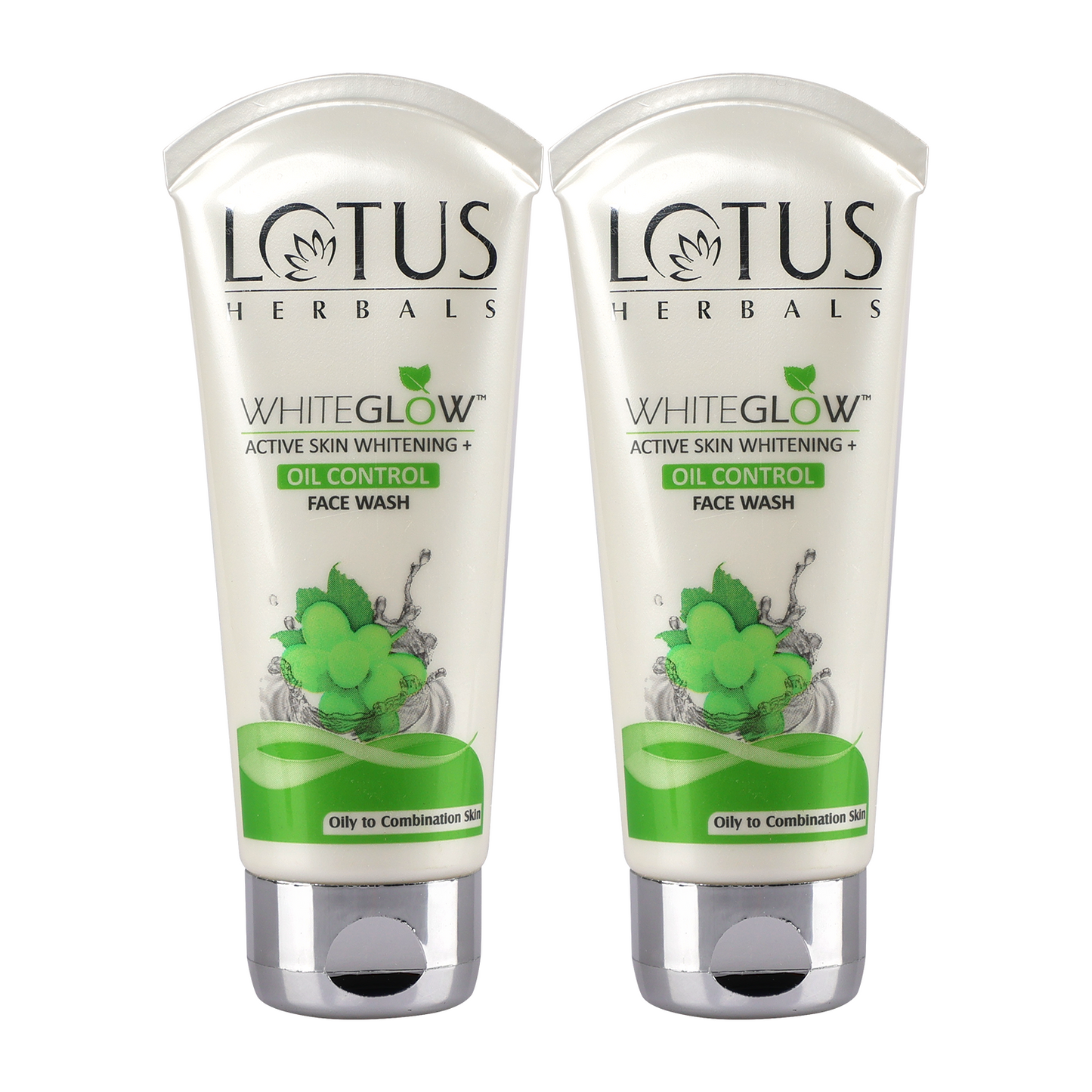 WhiteGlow Skin Brightening + Oil Control Facewash Pack of 2