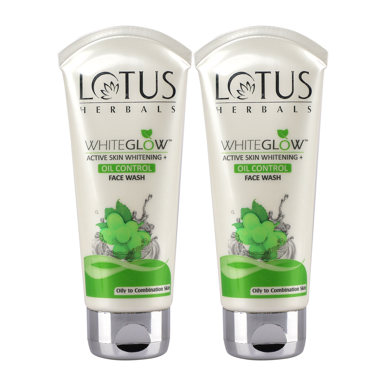 WhiteGlow Skin Brightening + Oil Control Facewash Pack of 2