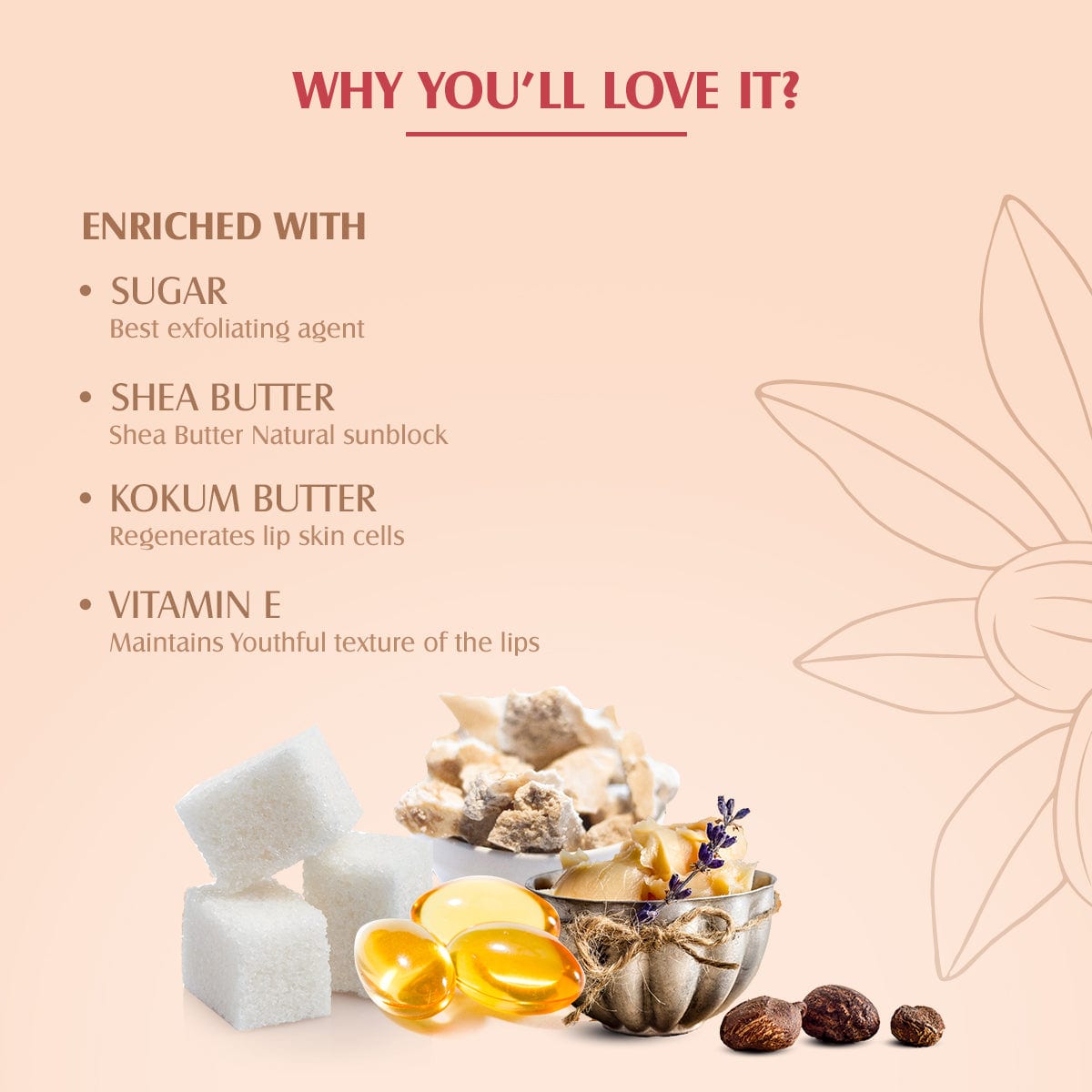 Colorkick Exfoliating & Hydrating Lip Sugar SPF 20 LS Rose / 3 GMS