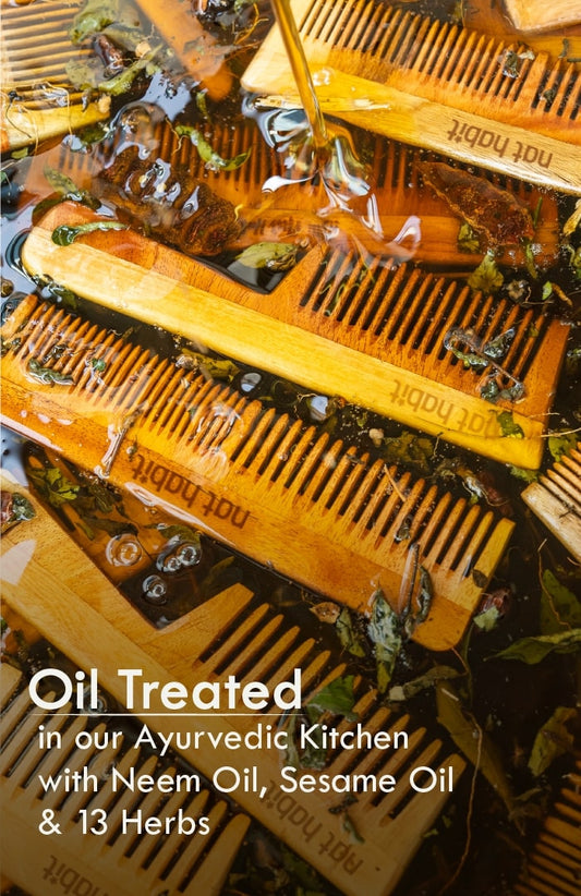 Wide Tooth Kacchi Neem Comb ワイドトゥース ニーム コーム