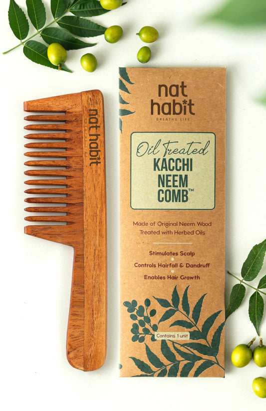 Wide Tooth Kacchi Neem Comb ワイドトゥース ニーム コーム