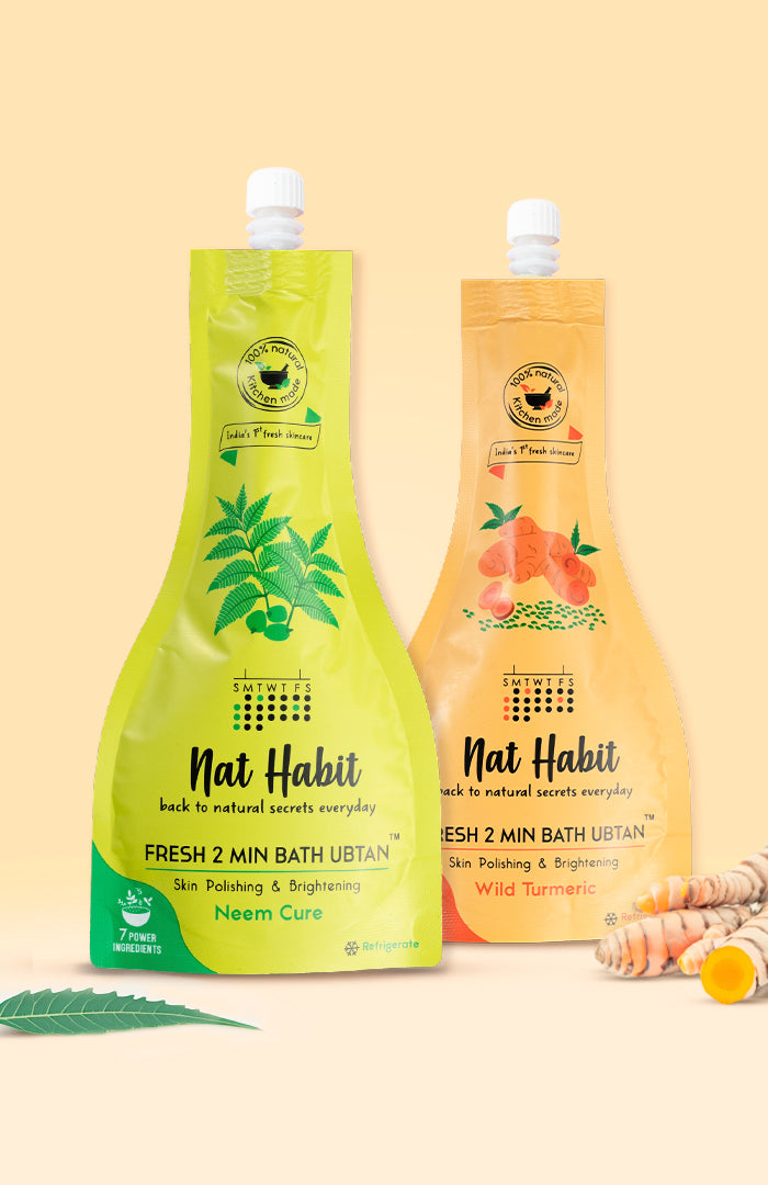 Wild Turmeric & Neem Cure Bath Ubtan 2点セット
