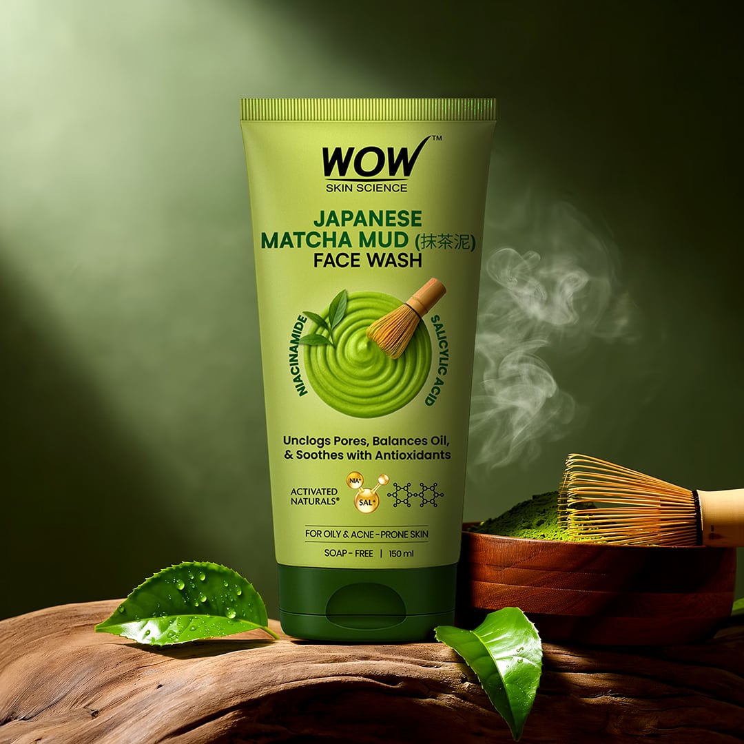 Japanese Matcha Mud Face Wash Purifies and Balances Oily Skin 150ml
