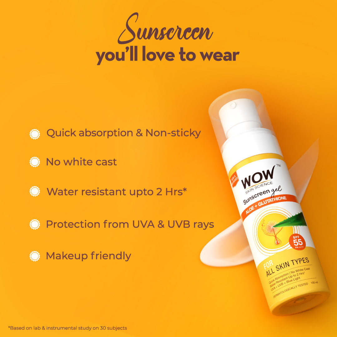 SPF 55 PA++++ Sunscreen Gel Broad-Spectrum & Hydration Protection 50 ML