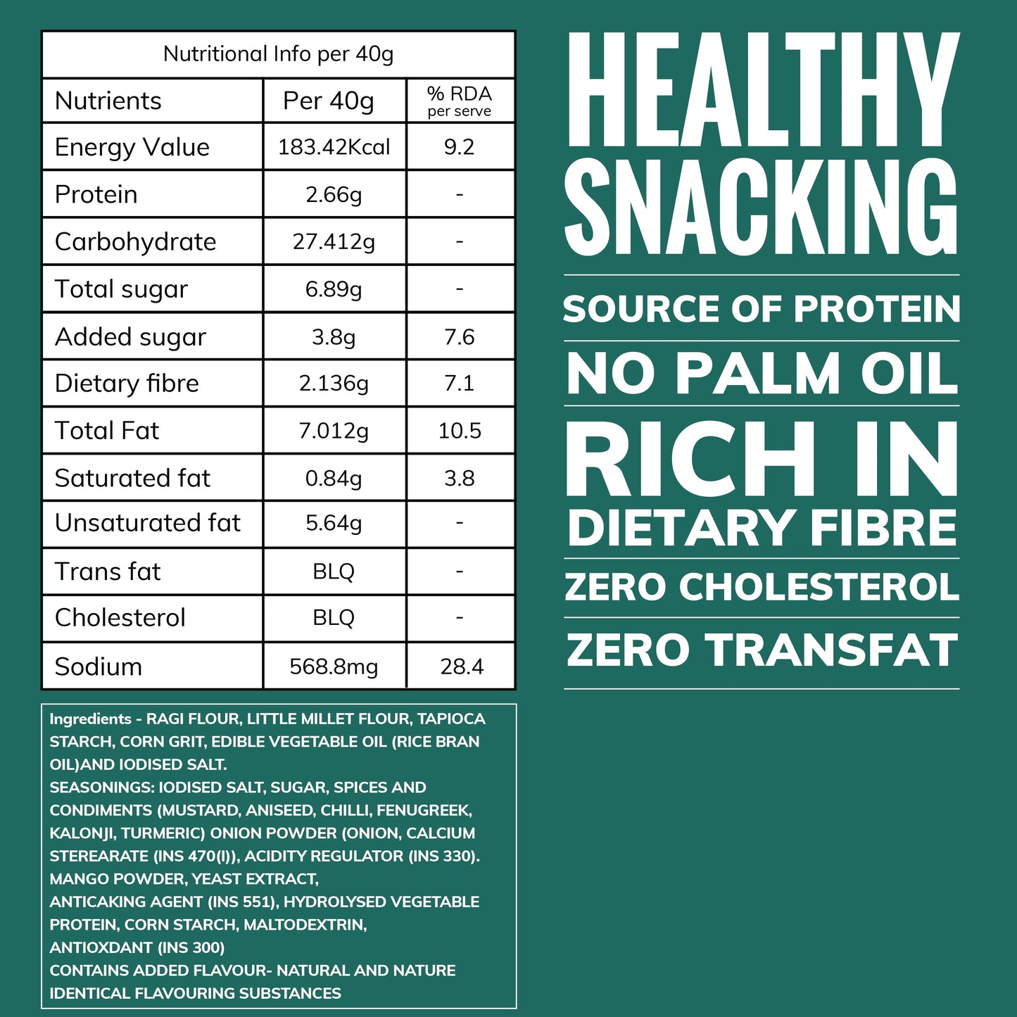 Achari Masala Ragi Sticks 43g