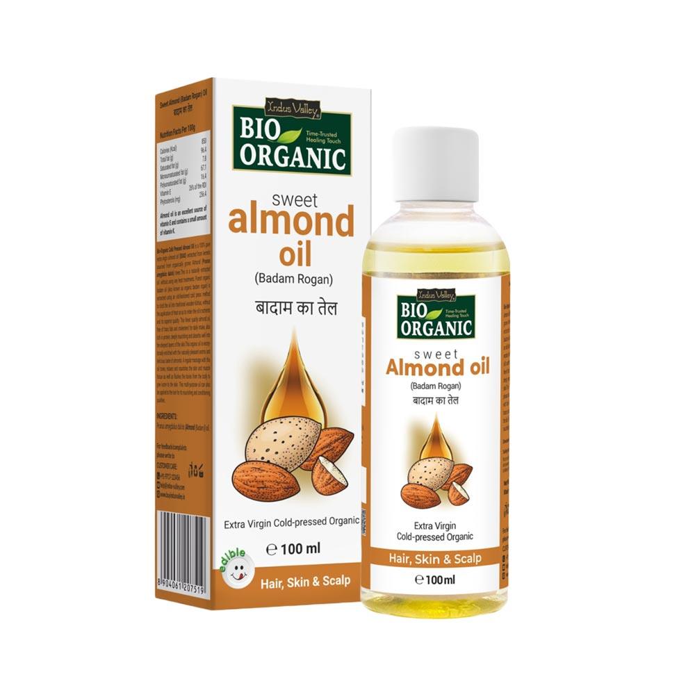 Bio Organic Sweet Almond Oil for Hair and Skin 100ml