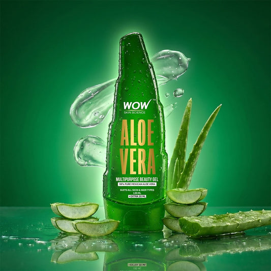 【WOW Skin Science】 Aloe Vera Gel Moisturizer 99% Pure for Deep Hydration 150ml