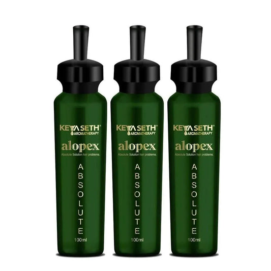 Alopex Absolute, for Acute Hair Fall & Hair Growth Water Based Solution Enriched with Korean Red Ginseng Vitamin H (Biotin) & Vitamin E, B3 & B5 100ml x 3