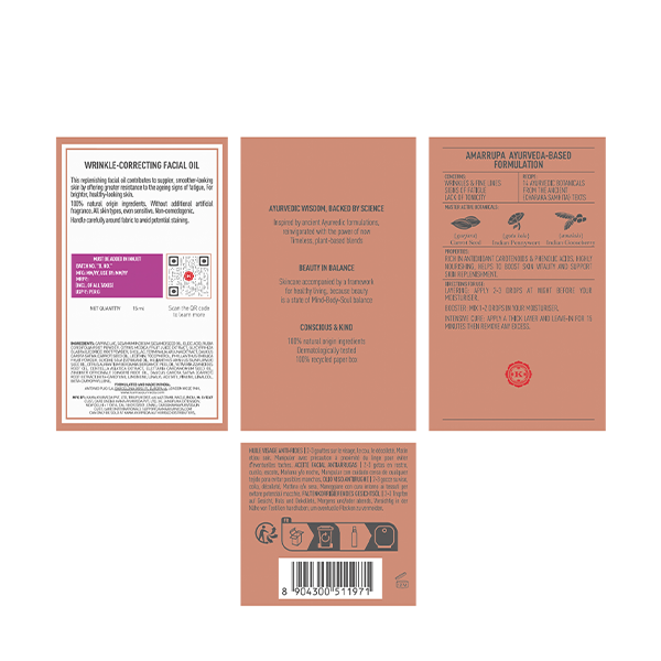 Amarrupa Wrinkle-Correcting Facial Oil 15ml