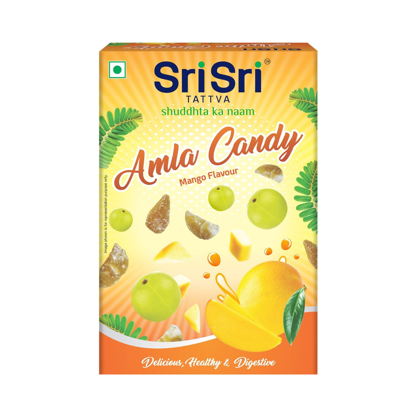 【Sri Sri Tattva】 Amla Candy Mango Flavoured｜ アムラキャンディ マンゴー味｜ 400g