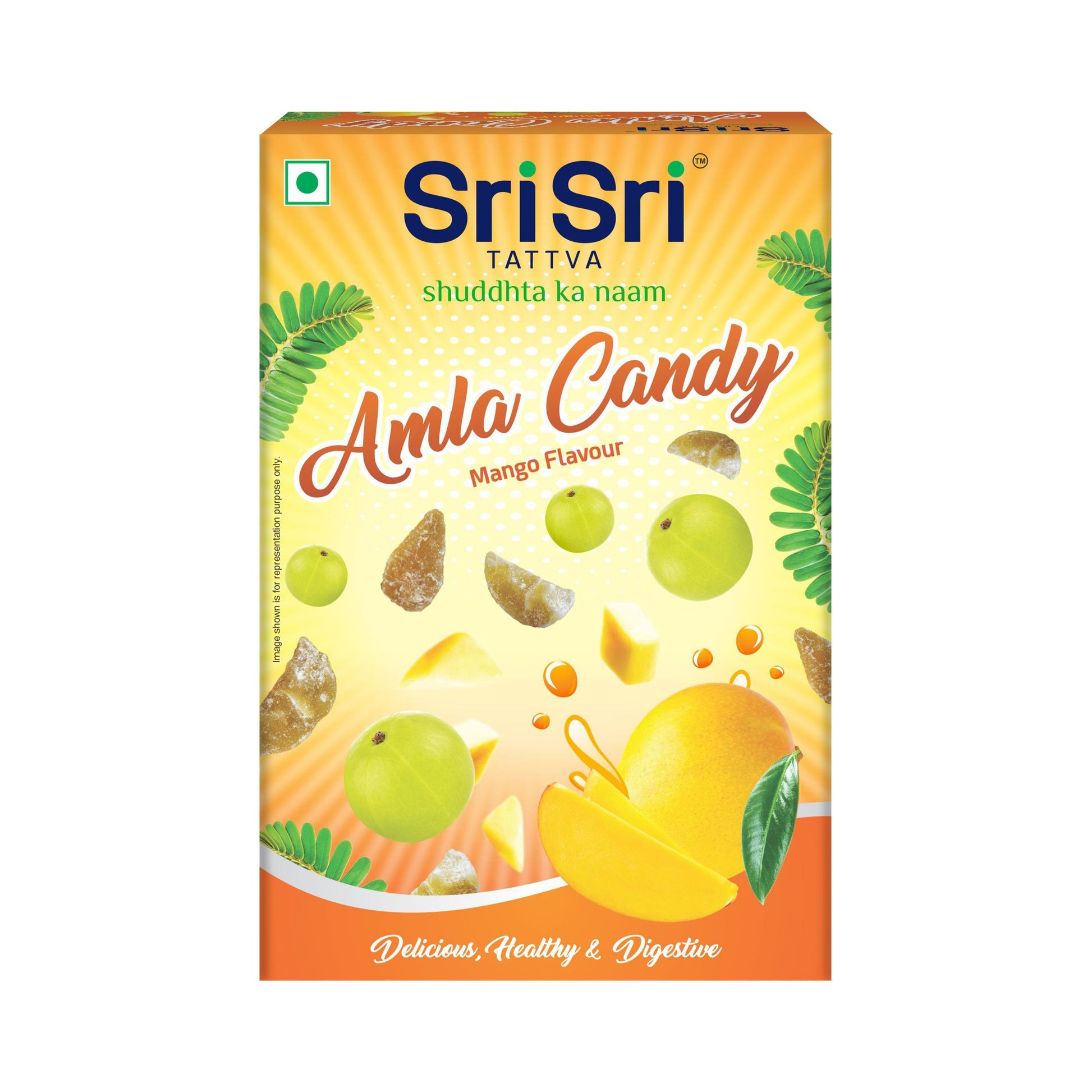 【Sri Sri Tattva】 Amla Candy Mango Flavoured｜ アムラキャンディ マンゴー味｜ 400g