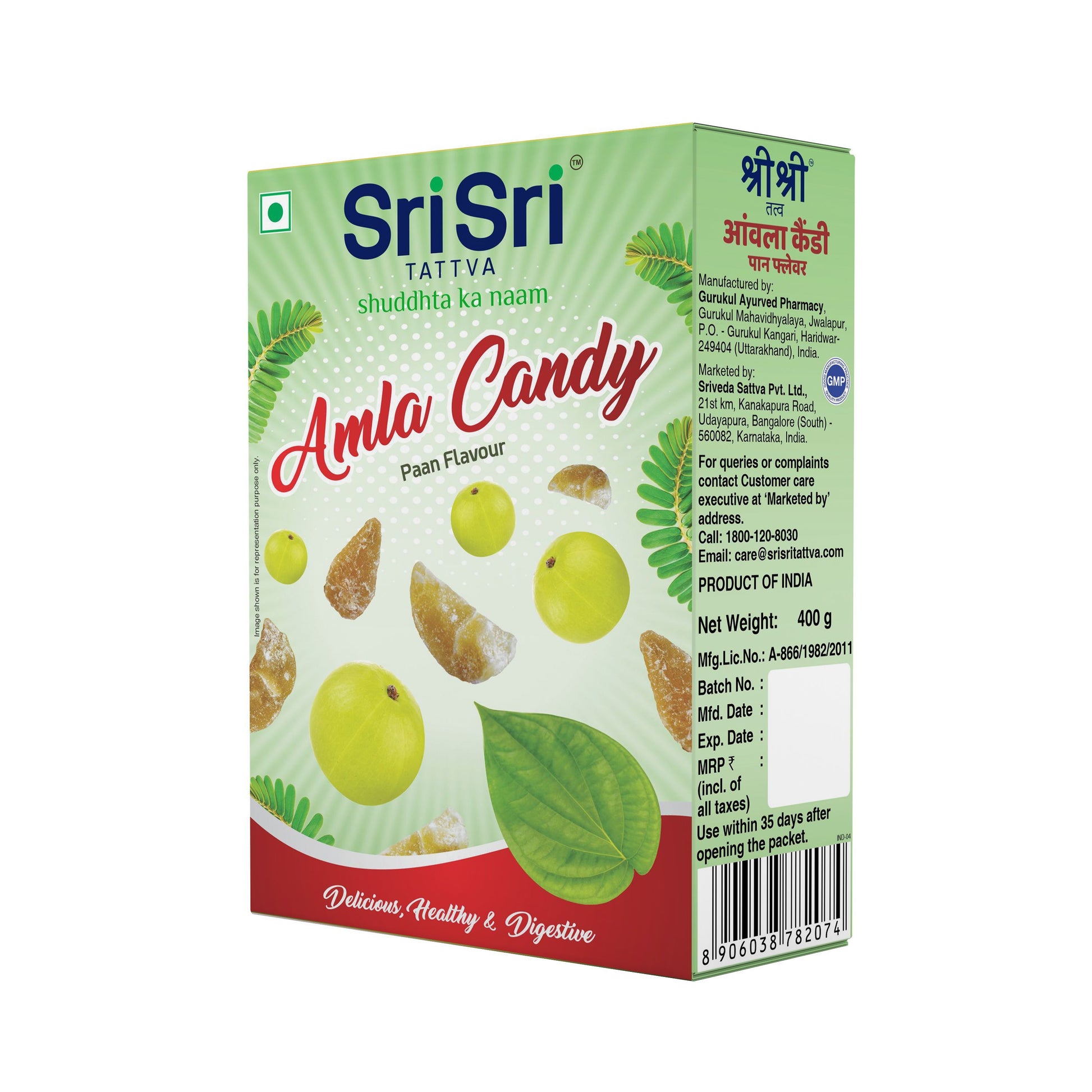 Amla Candy - Paan Flavoured - Delicious, Healthy & Digestive, 400 g 400g