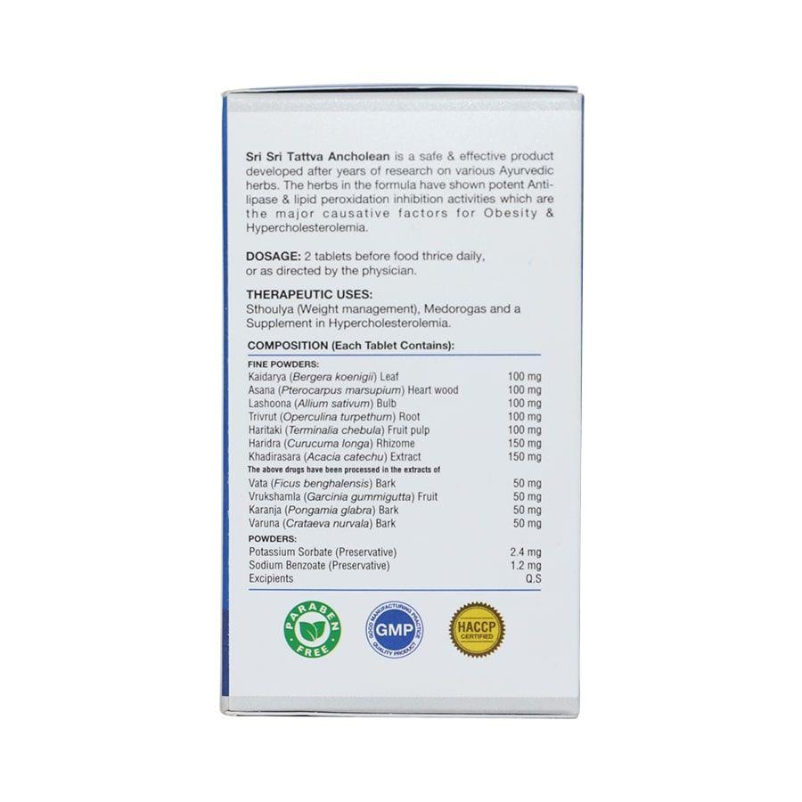 Ancholean - For Healthy Weight Management | Helps Boost Metabolism And Maintain Healthy Weight | Supplement in Hypercholestrolemia | 60 Tabs, 1000 mg 1000mg