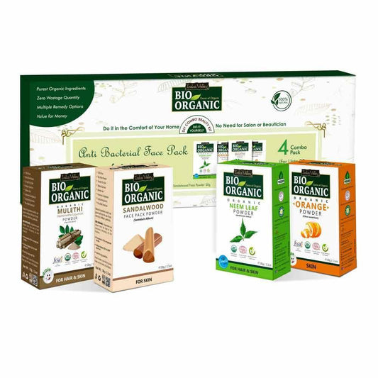 Bio-Organic Anti Bacterial Face Pack DIY Combo Beauty Kit - 120g 120g