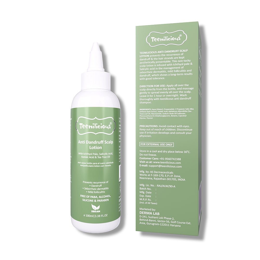 Teenilicious Anti Dandruff Shampoo & Scalp Lotion Combo Kit | Prevents Recurrence of Dandruff | 200ml 200ml