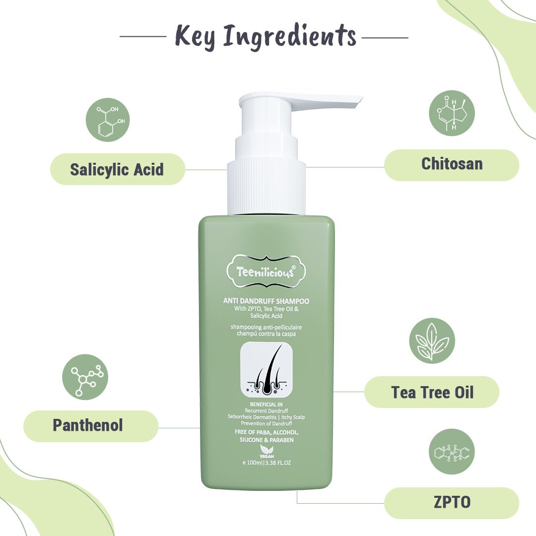 Teenilicious Anti Dandruff Shampoo - Shampoo For Dandruff, Flakiness And Hairfall 100ml 100ml