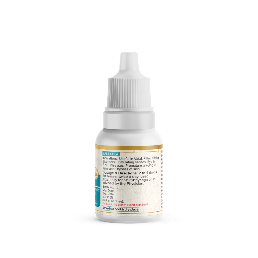 Anu Taila – Ayurvedic Nasal Oil for Congestion, Allergy & Sinus Relief