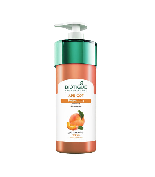 【Biotique】 APRICOT Refreshing Body Wash｜アプリコット リフレッシング ボディウォッシュ｜800ML