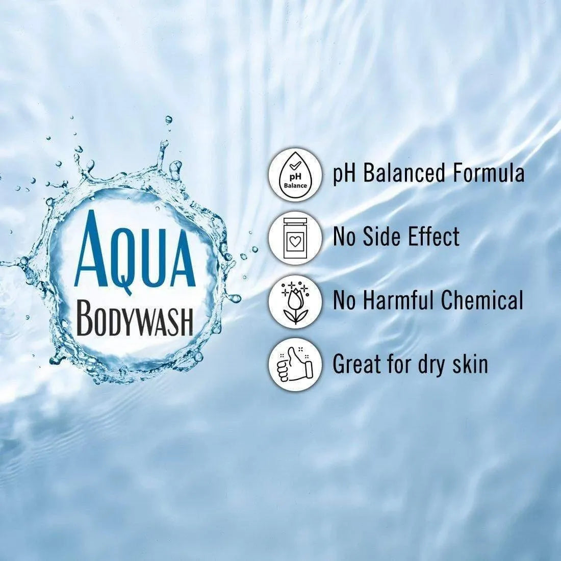 Aqua Bodywash, Shower Gel with Skin Conditioner for Dry Skin 200ml