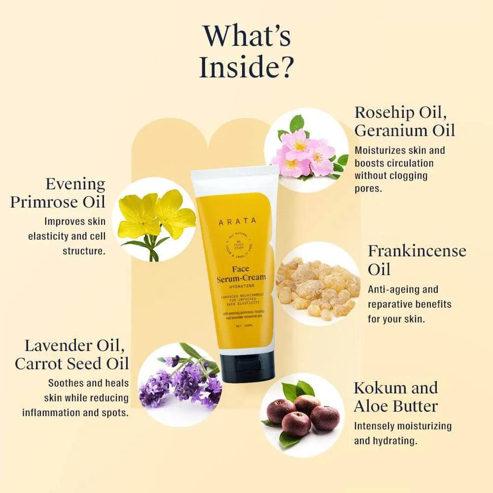 Arata Hydrating Face Serum-Cream 100g