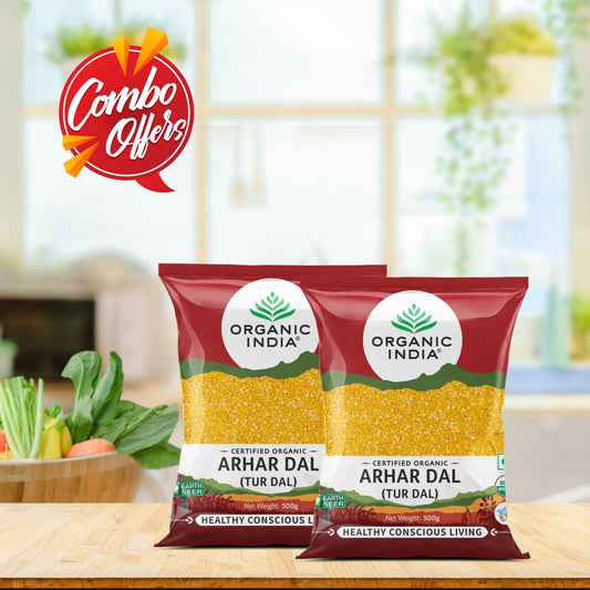 【Organic India】 Arhar Dal (Tur Dal)｜アルハルダル（トゥールダル）｜500 g Pack x 2