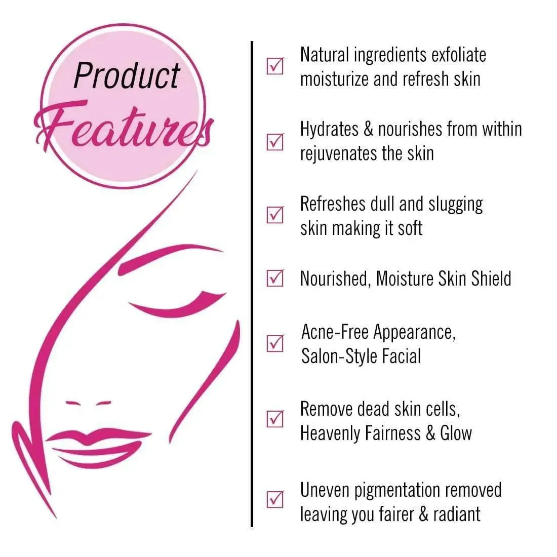 Aromatic White Secrets (Fairness Facial Kit) with Pure Essential oils & Fresh Green Herbs -Instant White, Bright, Shine & Youthful Glow Skin 23g