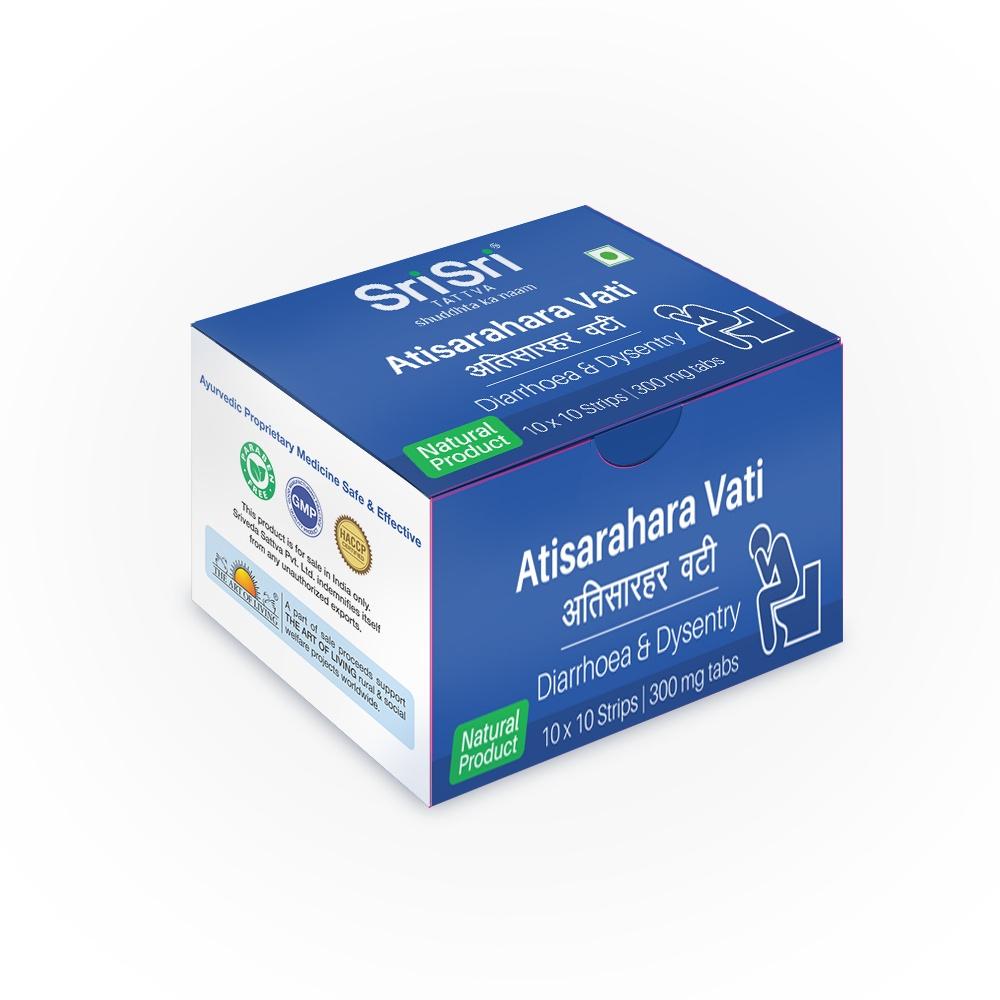 Atisarahara Vati - Diarrhoea & Dysentry, 300mg 10tabs