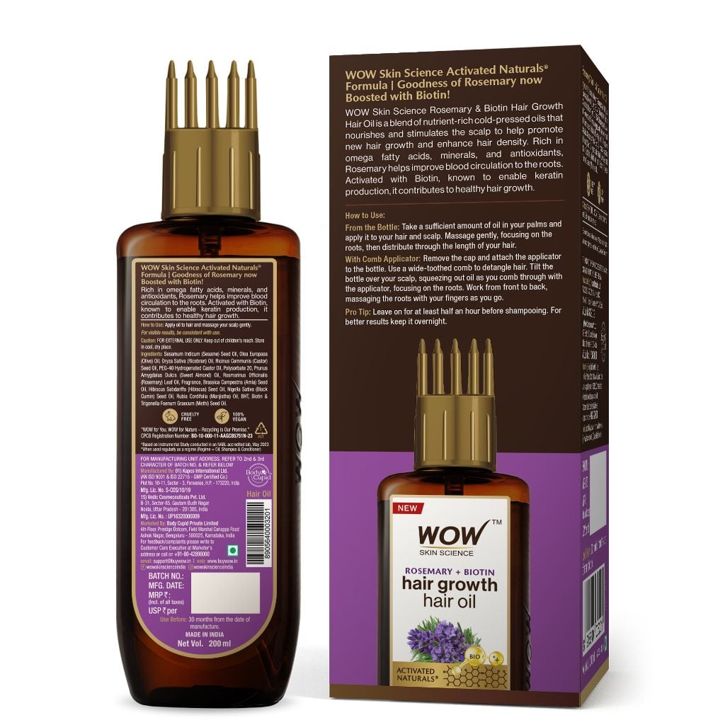 Rosemary With Biotin Hair Oil 200ml