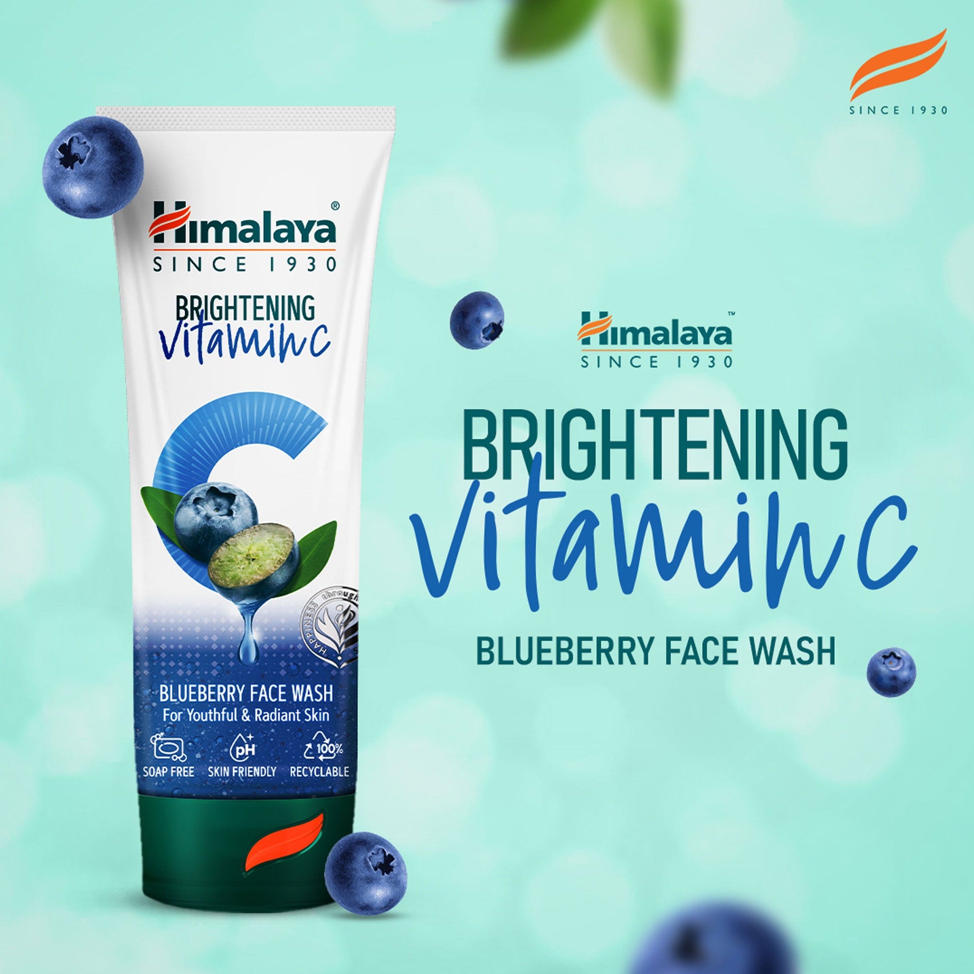 Himalaya Brightening Vitamin C Blueberry Face Wash 50ml