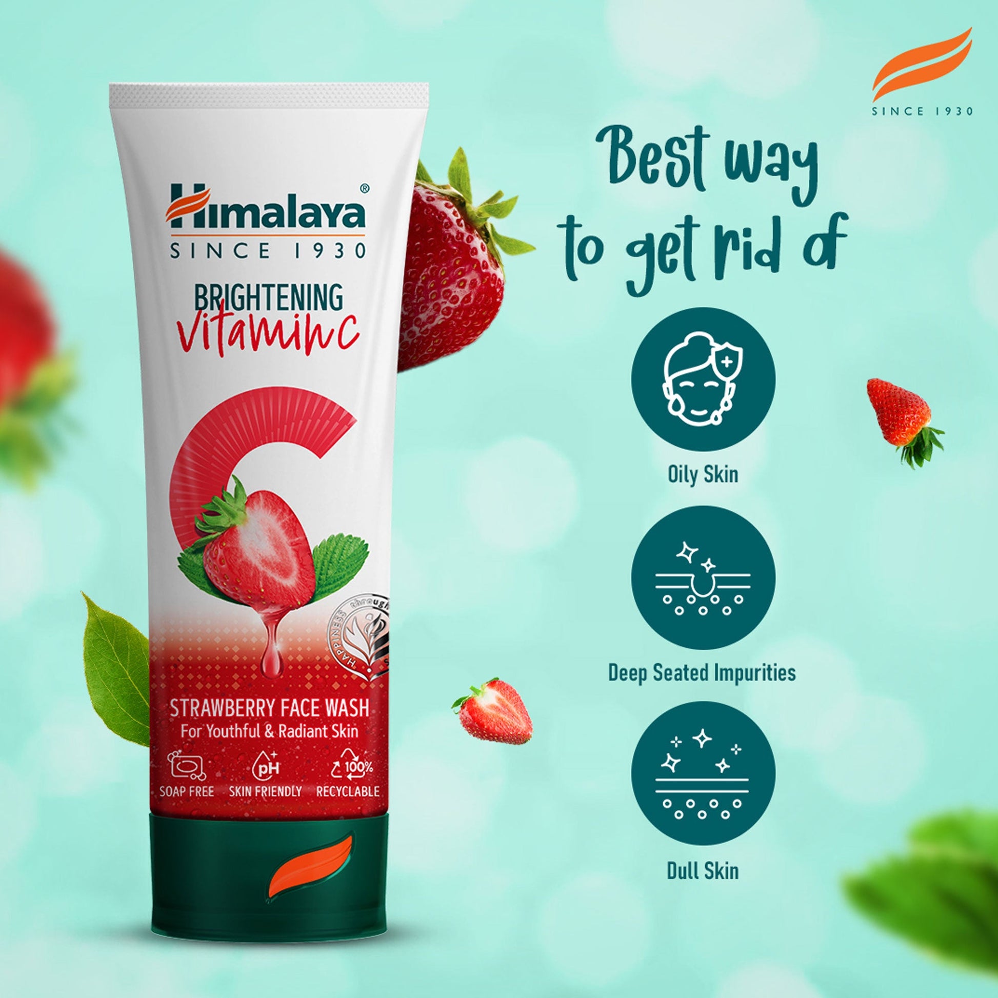 Himalaya Brightening Vitamin C Strawberry Face Wash 50ml