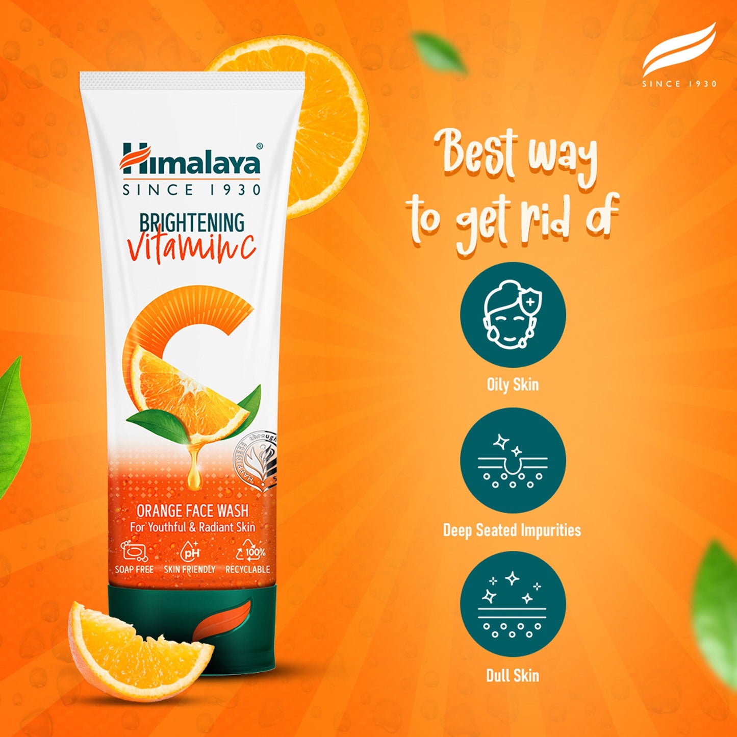 Himalaya Brightening Vitamin C Orange Face Wash 50ml