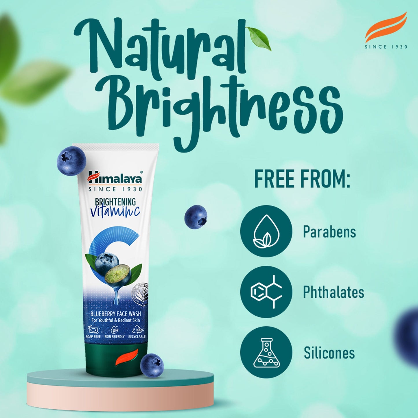 Himalaya Brightening Vitamin C Blueberry Face Wash 50ml