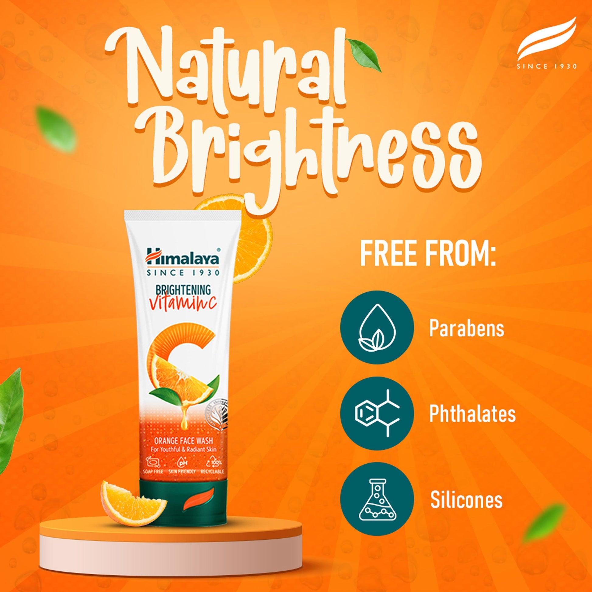 Himalaya Brightening Vitamin C Orange Face Wash 100ml