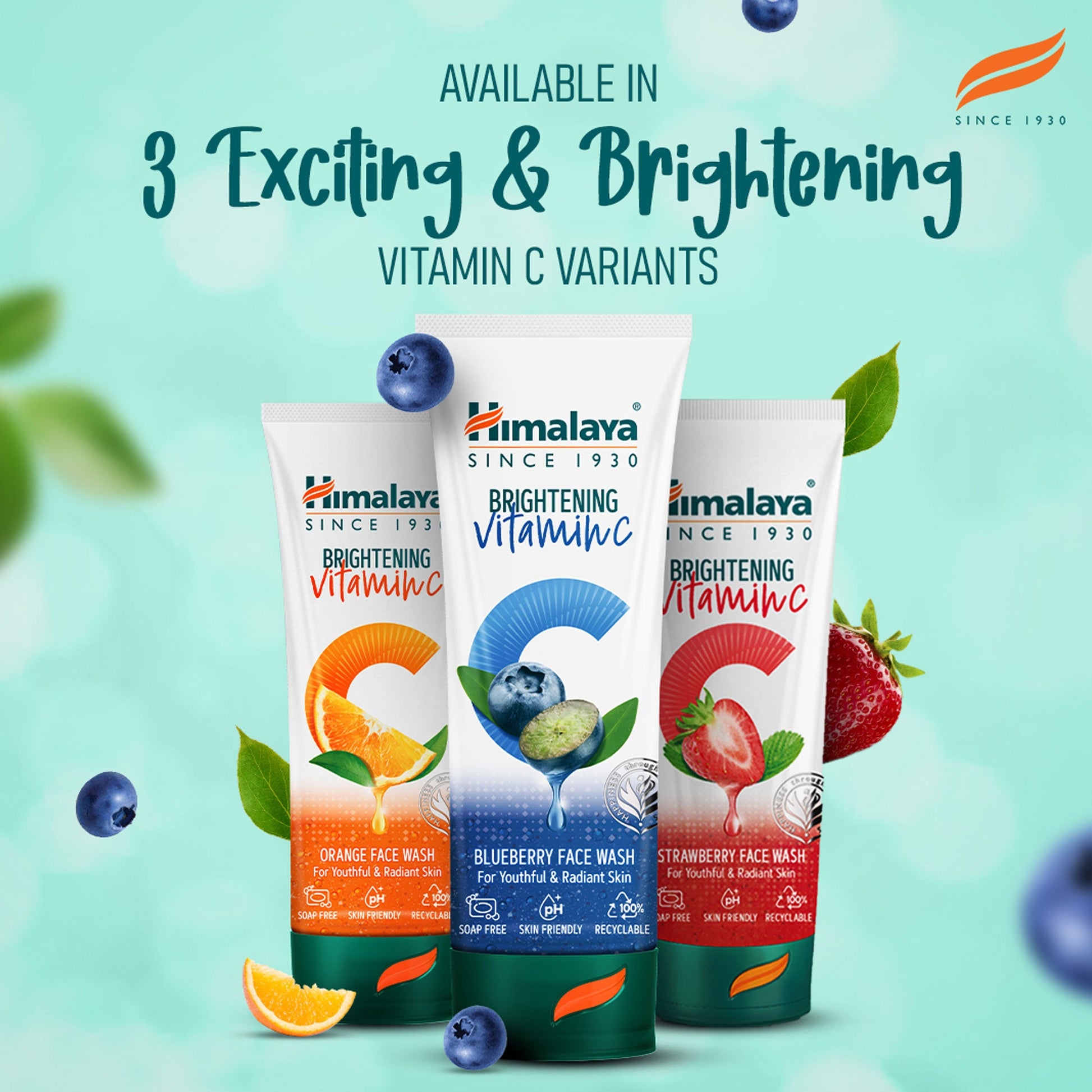 Himalaya Brightening Vitamin C Blueberry Face Wash 100ml