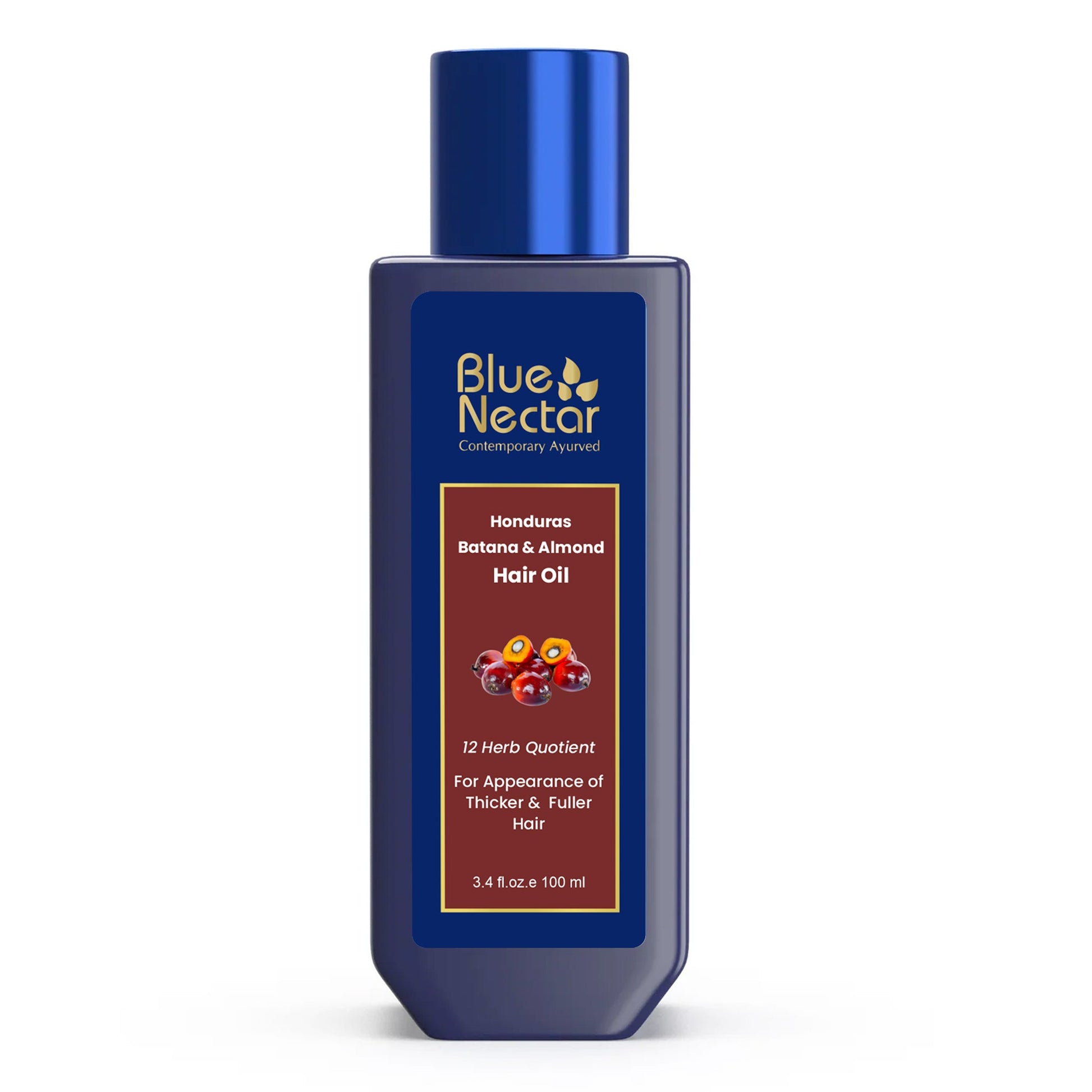 Batana & Almond Hair Oil for Thicker, Fuller & Stronger Hair (12 Herbs) 100ml