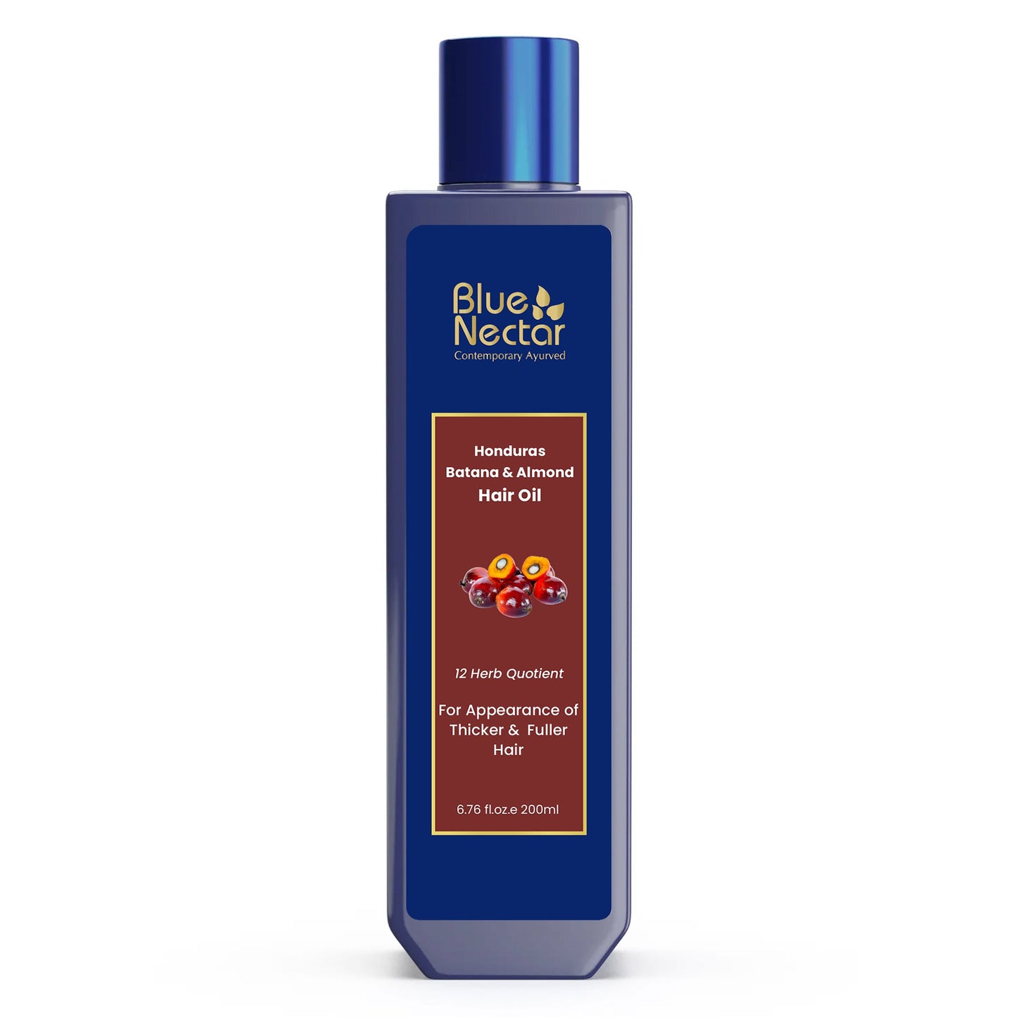 Batana & Almond Hair Oil for Thicker, Fuller & Stronger Hair (12 Herbs) 100ml