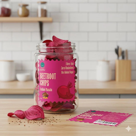 【SURU】 Premium Beetroot Chips Indian Masala｜プレミアム ビーツチップス インディアンマサラ｜80g