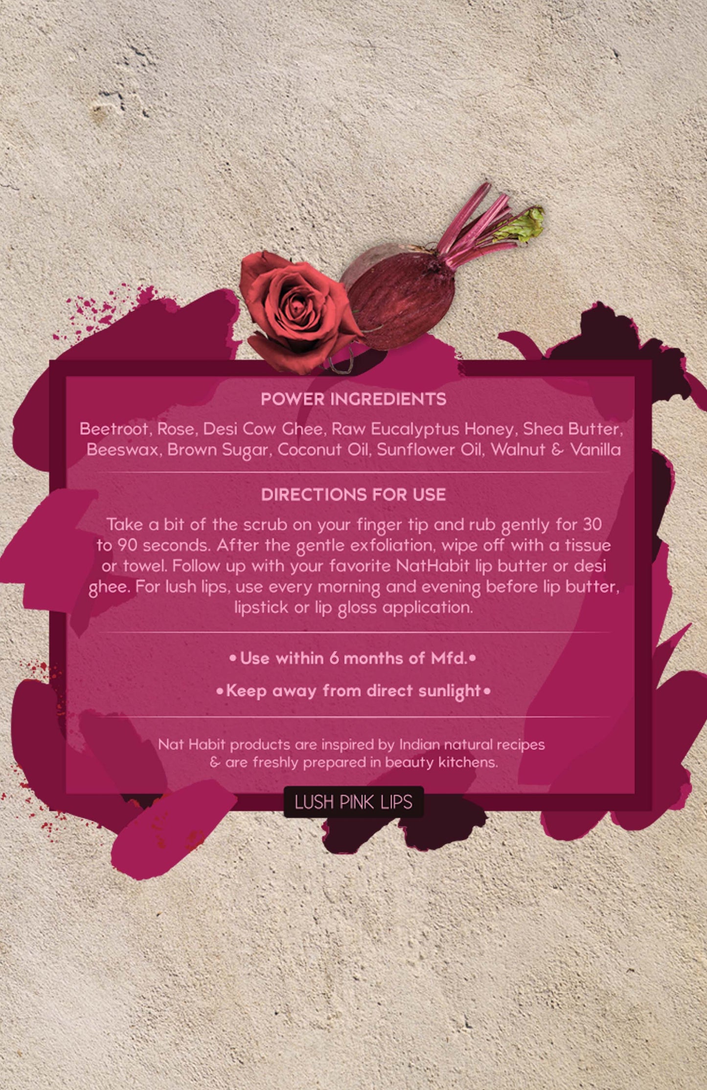 Beetroot Rose Lip Mura 20g レギュラー