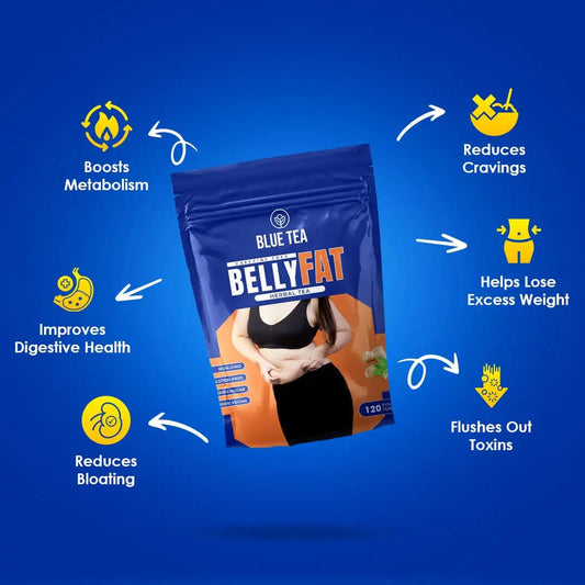 【Blue Tea】 Belly Fat Herbal Tea 120 Tea Bags