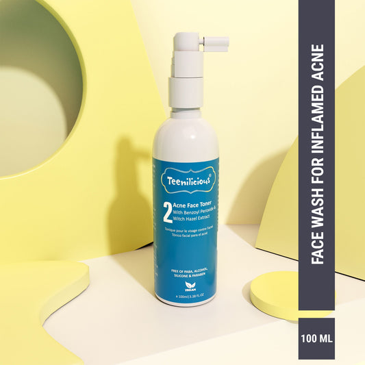 Teenilicious Acne Face Toner With Benzoyl Peroxide 100ml - For Inflamed Acne Prone Skin 100ml