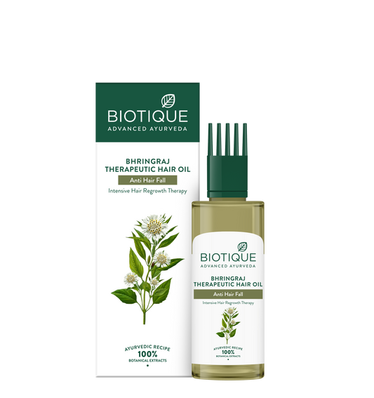 【Biotique】 Bhringraj Hair Strengthening therapeutic Hair oil｜ブリンガラジ ヘアケア therapeutic ヘアオイル｜100ML