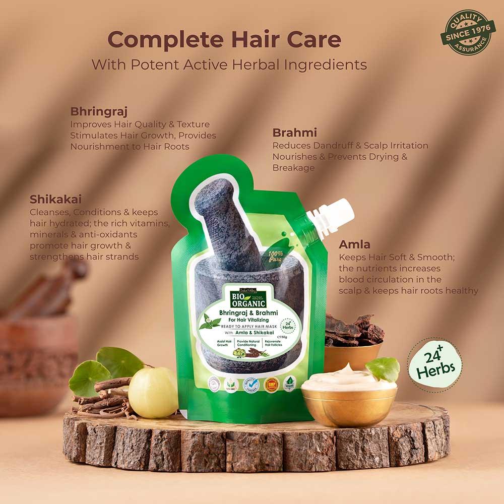 Ready-to-Apply Hair Repair Mask With Bhringraj & Brahmi - 150gm 150g