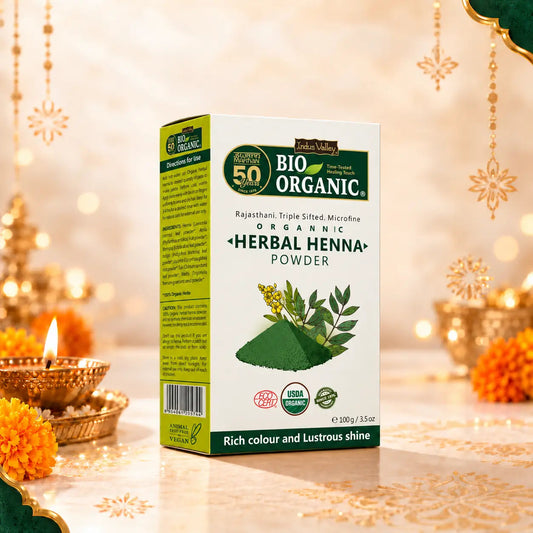 【Indus Valley】 Bio Organic Natural Herbal Henna Powder｜ビオ オーガニック ナチュラル ハーバルヘナパウダー｜100g