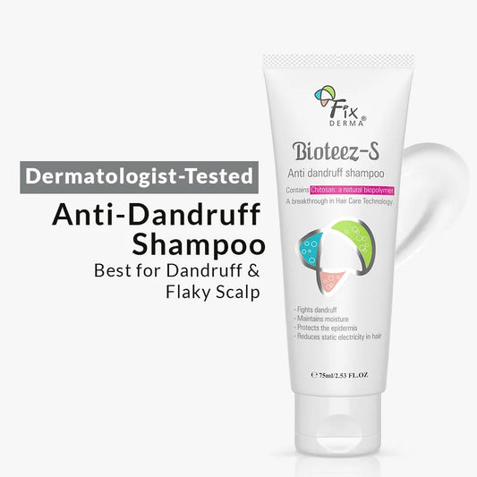 【Fixderma】 Bioteez-S - Anti Dandruff Shampoo｜バイオティーズS フケケア シャンプー｜75ml