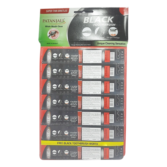 Patanjali Toothbrush Black (Hanger)