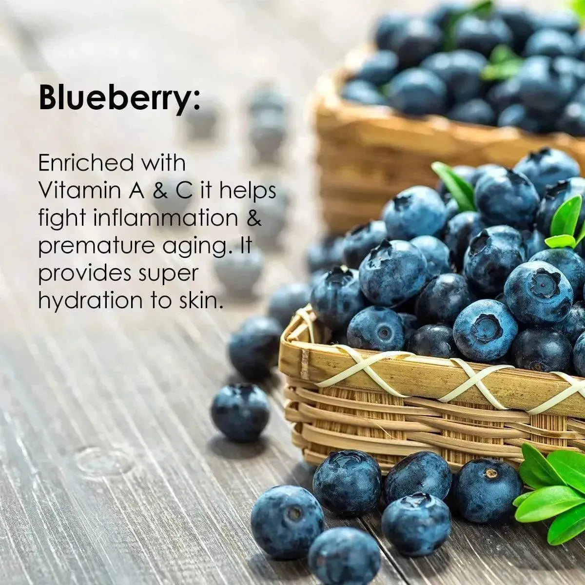 Blueberry Face Brightening Mask, Vitamin C & A, Chamomile Extract for Skin Lightening & Nourishing Face Sheet Mask Pack of 6