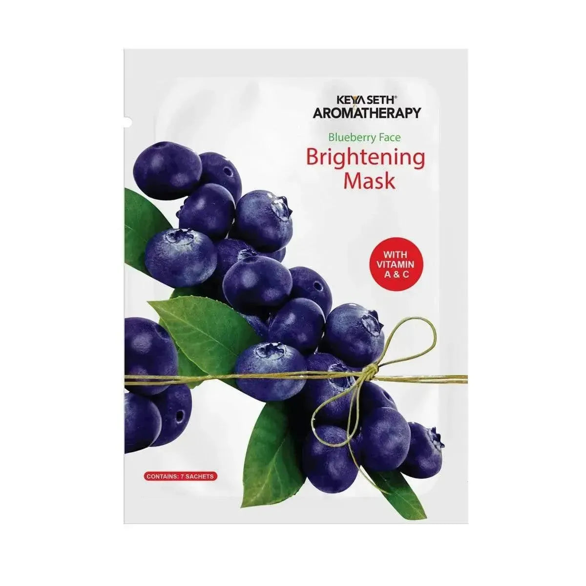 Blueberry Face Brightening Mask, Vitamin C & A, Chamomile Extract for Skin Lightening & Nourishing Face Sheet Mask Pack of 1