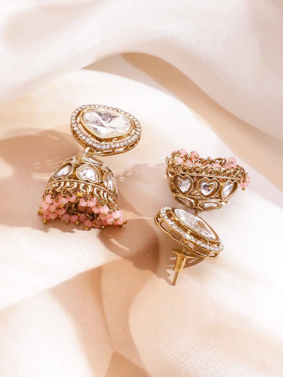 Blush with Polki Kundan Necklace Set フリーサイズ