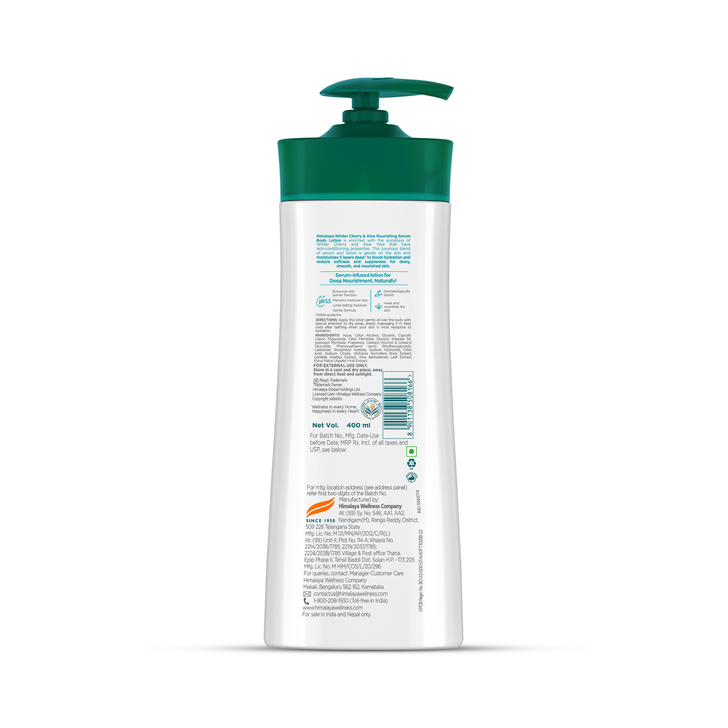 Winter Cherry & Aloe Nourishing Serum Body Lotion 400ml